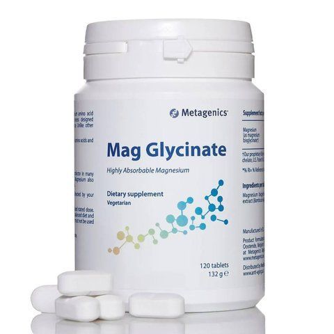 Metagenics Mag Glycinate&nbsp;- Magnesium Bisglycinate, 120 Tablets