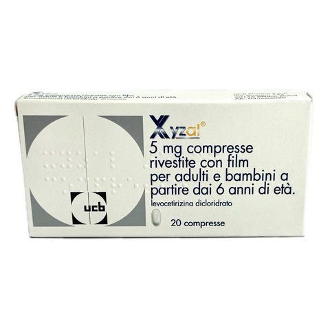 XYZAL&reg; 5 mg - 20 tablets