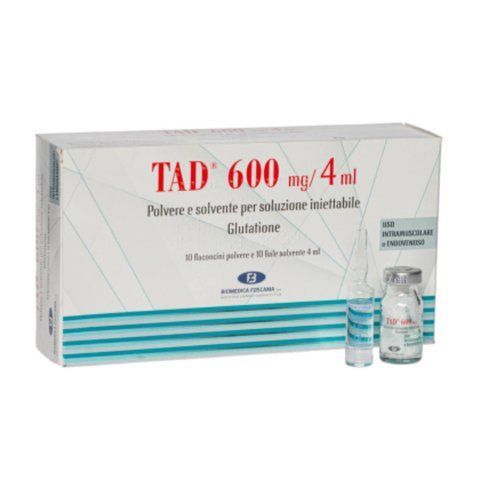 Glutathione TAD 600 mg/4 ml, 10 ampoules